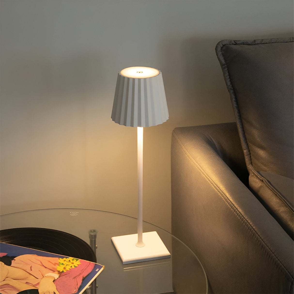 Trådløs LED Bordlampe med Touchbetjening