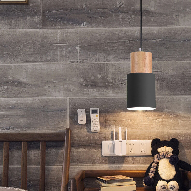 Cylinder Aluminium 1-lys LED Pendellampe Moderne Design