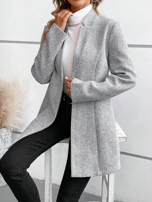 Trendy Dame Blazerjakke - Elegant og Komfortabel Pasform