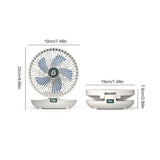 Elegant Bærbar Ventilator | Stilfuld, Sammenklappelig Ventilator for Komfort