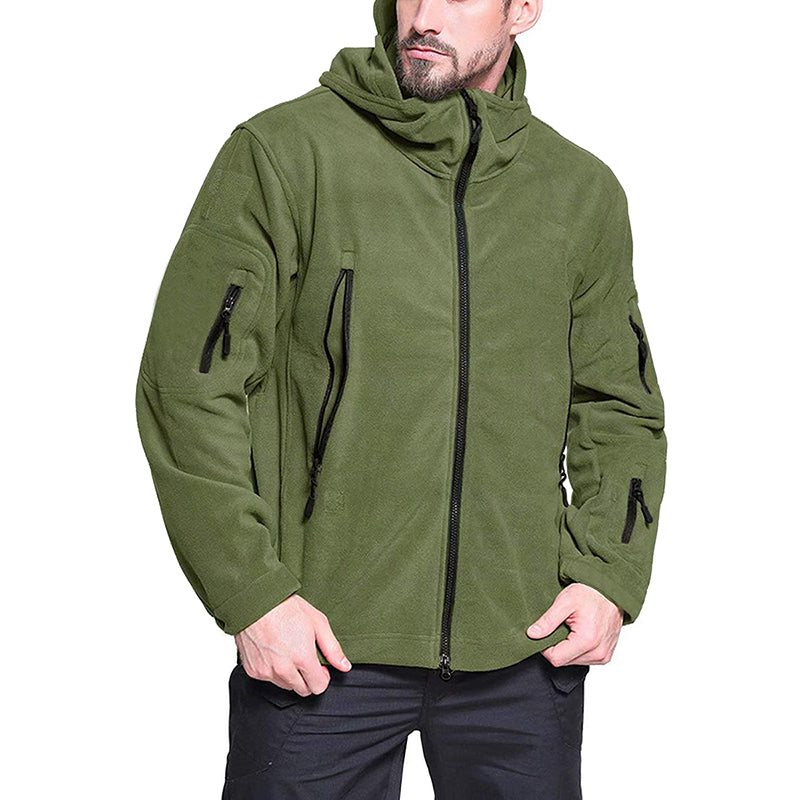 Taktisk Fleecejakke til Herrer – Varm, Funktionel & Outdoor-sikker