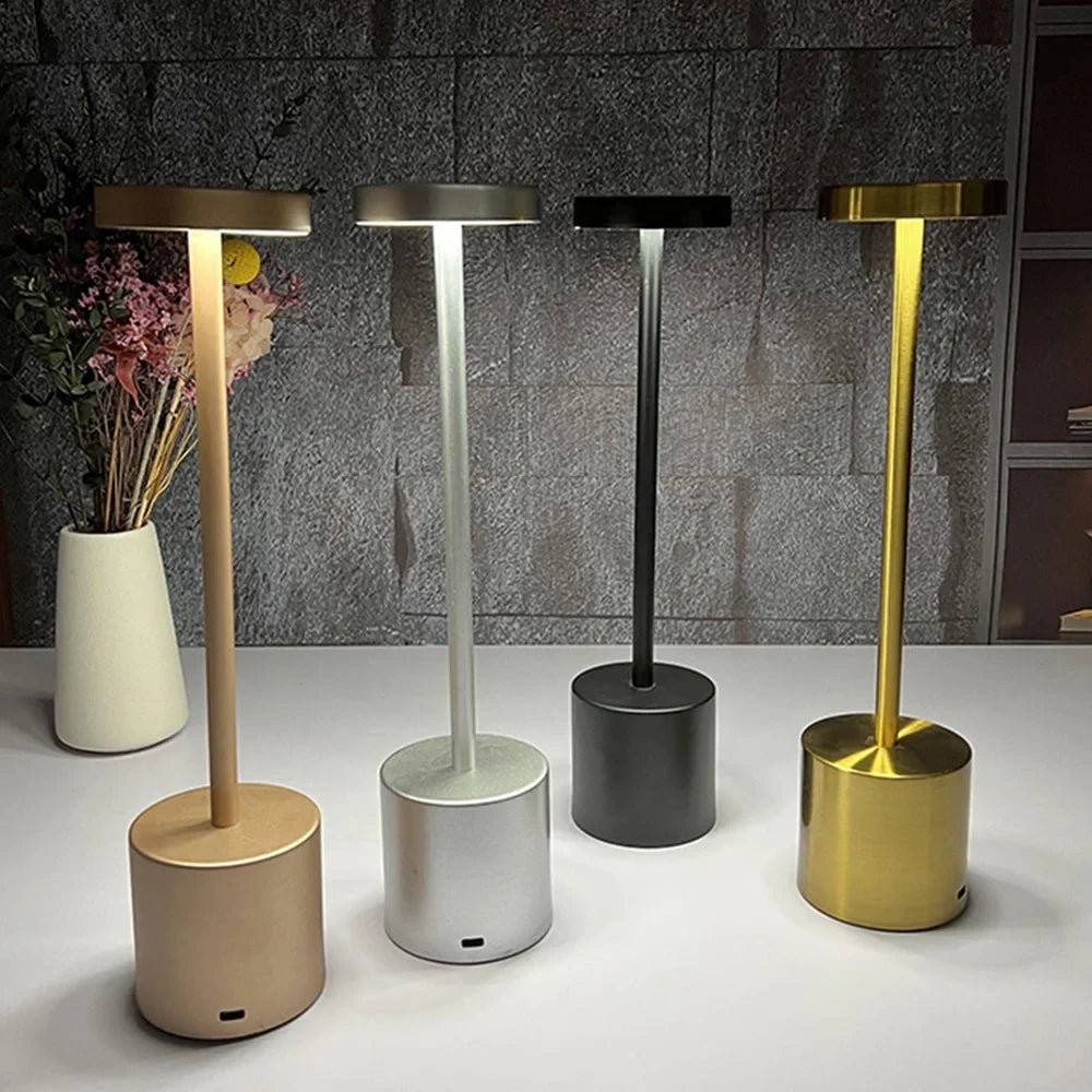 Trådløs Touch Bordlampe med Varmt Lys