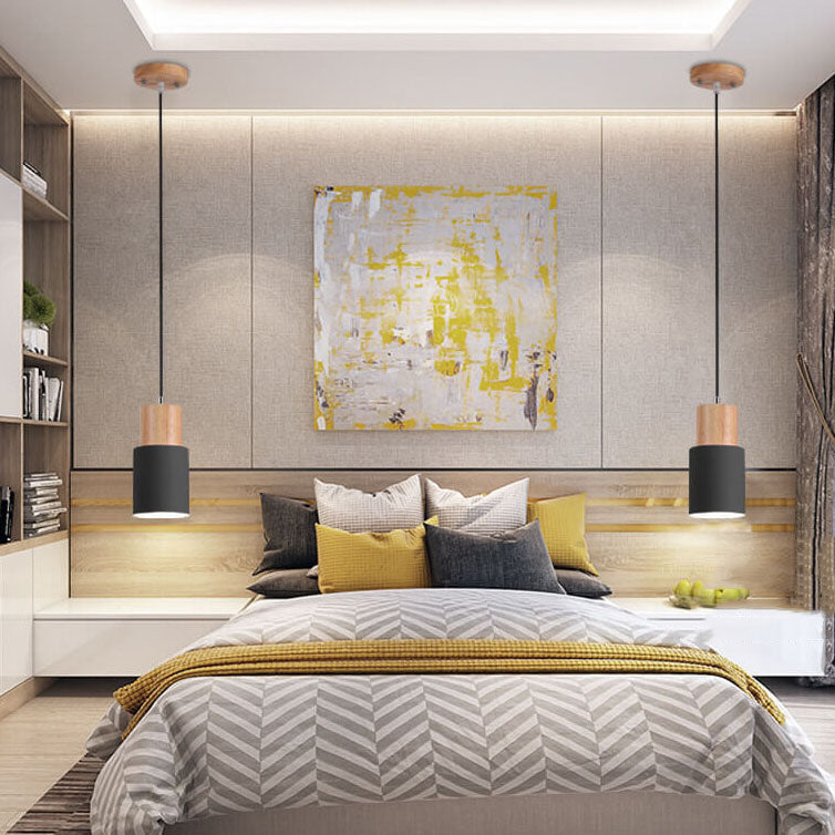 Cylinder Aluminium 1-lys LED Pendellampe Moderne Design