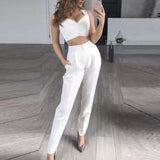 Dame 3-delt Blazersæt – Blazer, Bukser og Top – Business og Elegant