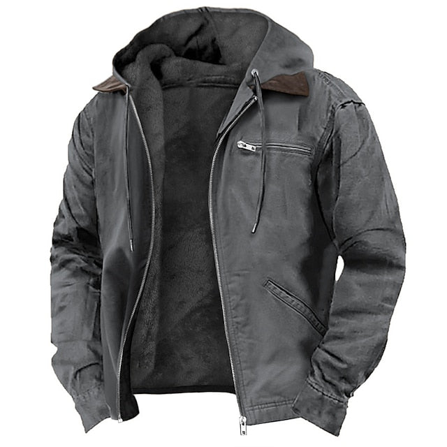 Men's Fleece Jacket – Warm Winter Jacket with Soft Lining