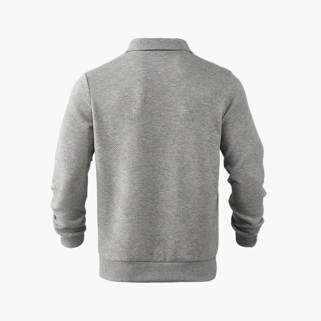 Herre Polotrøje med Lynlås – Klassisk & Komfortabelt Design