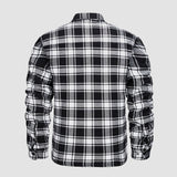 Herre Flannel Vintervest med Vatteret Foring