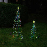 Solarbetriebener LED-Weihnachtsbaum für den Außenbereich – Beleuchtete Spiraldekoration