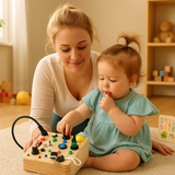 LumiBoard - Montessori Prikbræt til Børn med LED Lys