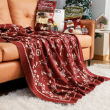 Weihnachtsdecke in Rot – Warmes und stimmungsvolles Wintertuch mit Muster