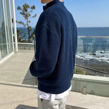 Klassisk Pullover med Plissé-Textur til Mænd