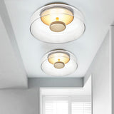 Elegant LED Loftlampe i Glas og Metal