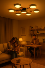 Skandinavisk LED Loftlampe - Moderne, Energibesparende og Bæredygtigt Design