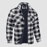 Herre Flannel Vintervest med Vatteret Foring