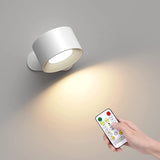 Trådløs LED Væglampe med 360° Drejefunktion og Touchbetjening