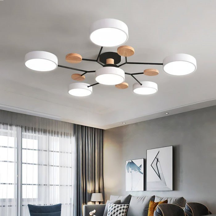 Skandinavisk LED Loftlampe - Moderne, Energibesparende og Bæredygtigt Design