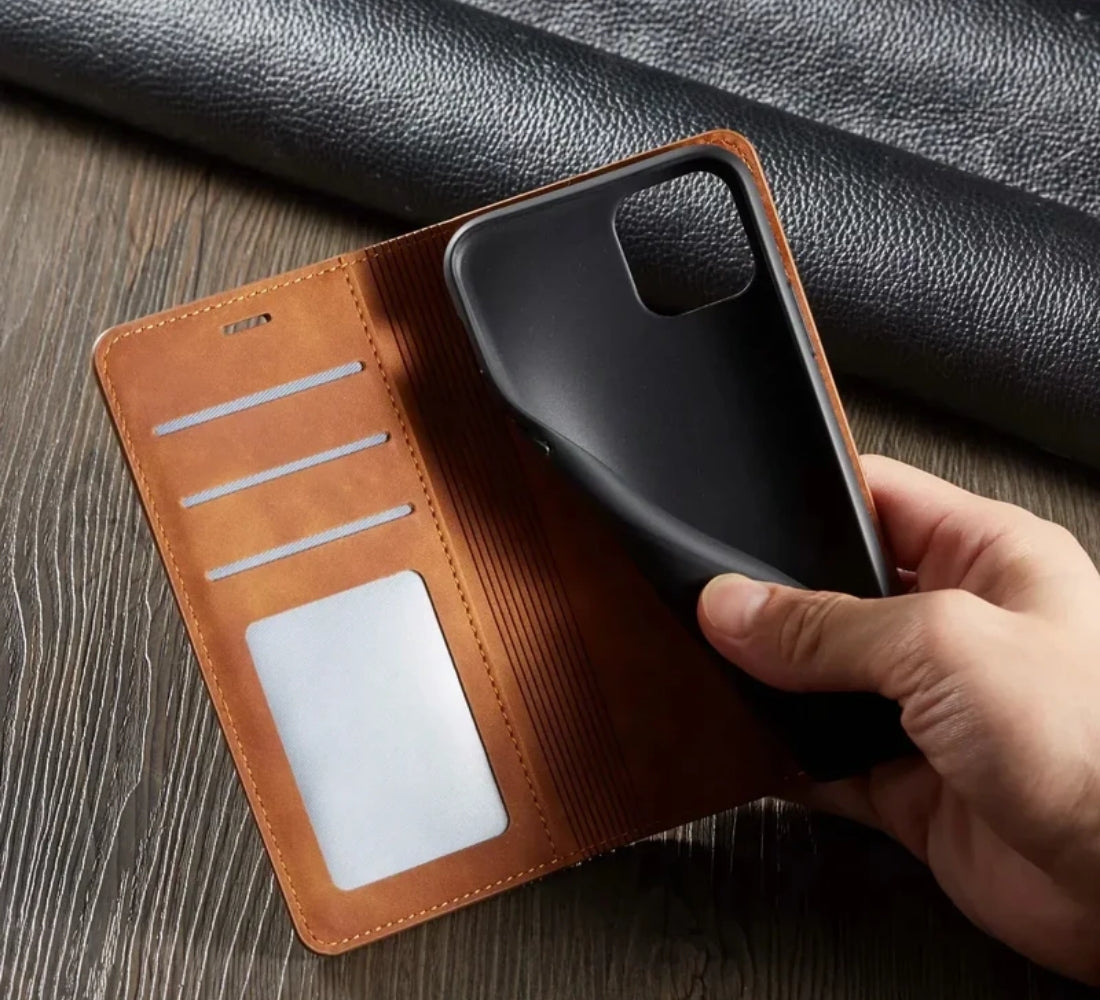 Pung mobilcover med kortholdere & magnetfunktion – bogomslag cover