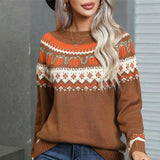 Lady Winter Knit – Nordic Knit Sweater with Atmospheric Pattern