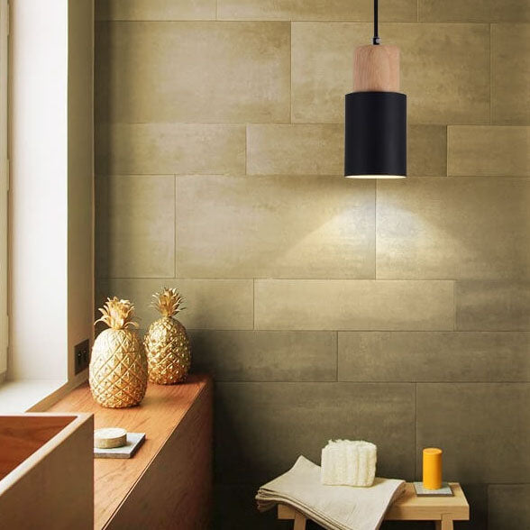 Cylinder Aluminium 1-lys LED Pendellampe Moderne Design