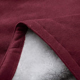 Women's winter jacket – Warm sherpa jacket with hood and toggle closure