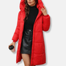 Damen Lange Wattierte Jacke – Warme Winterjacke mit Kapuze