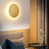 Moderne Rund LED Væglampe med Metal Finish