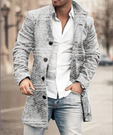 Men's Long Coat – Stylish Elegant Overcoat for Autumn & Winter