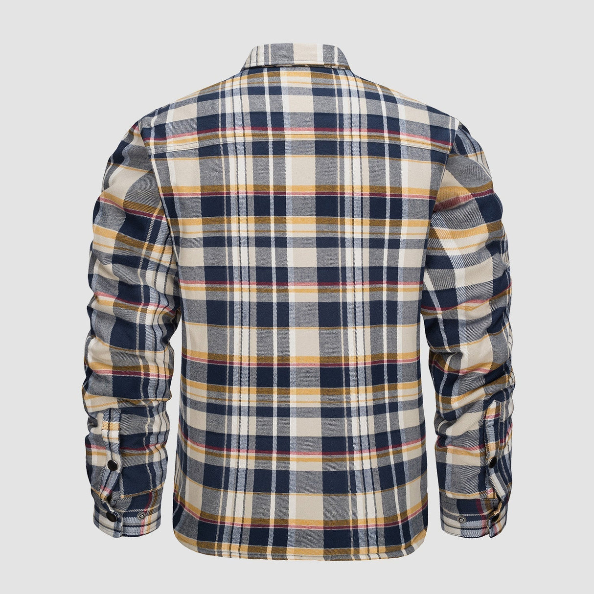 Herre Flannel Vintervest med Vatteret Foring