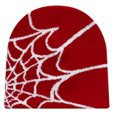 Spiderweb Beanie – Unisex Knitted Hat with Streetstyle Design
