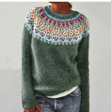 Retro Sweater med Komfortabel Pasform og Stilfuldt Design