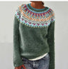 Retro Sweater med Komfortabel Pasform og Stilfuldt Design