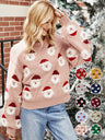 Women's Christmas Sweater – Fun Sweater with Santa Claus All-Over Print