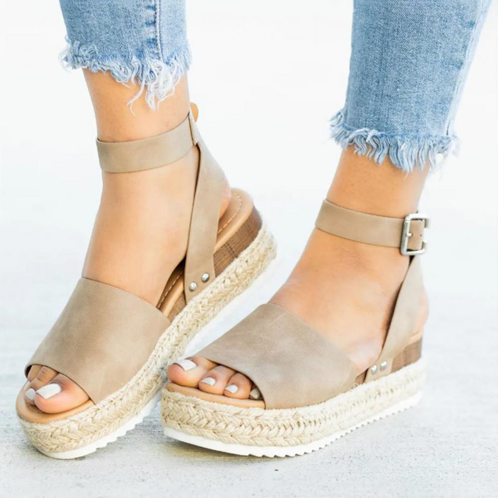 Sommer Platform Espadrille Sandaler til Damer