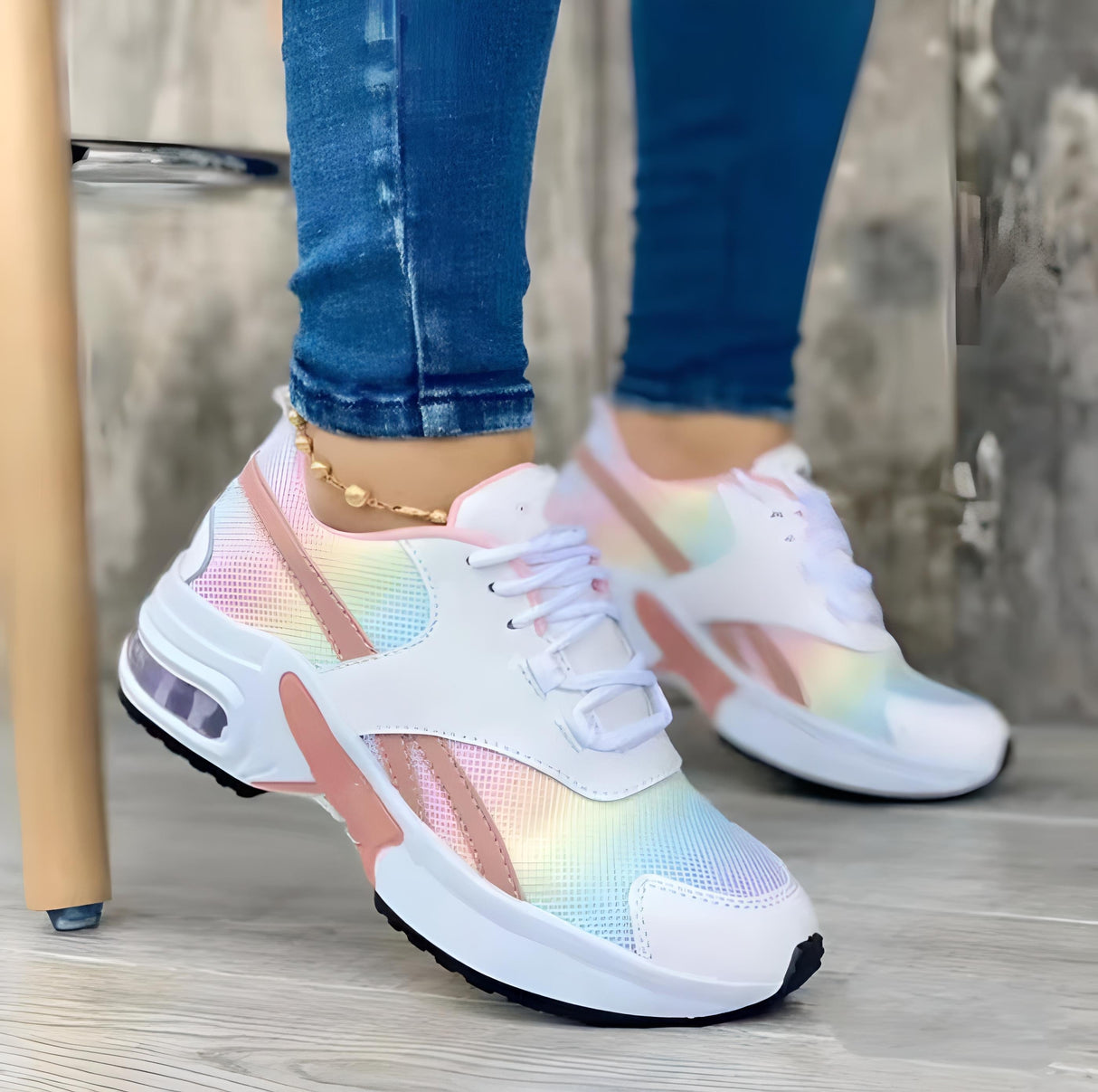 Letvægt Åndbare Komfortable Dame Sneakers