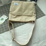 Bæredygtig canvas skuldertaske med justerbar rem