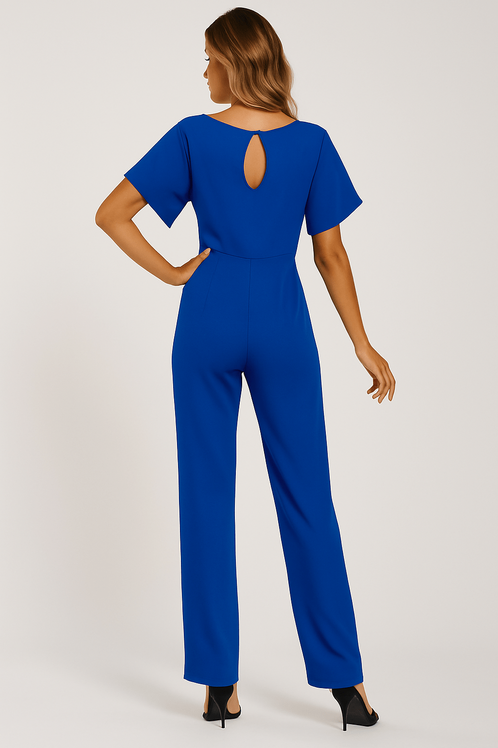 Jumpsuit med Justerbart Taljebånd og Elegant Pasform
