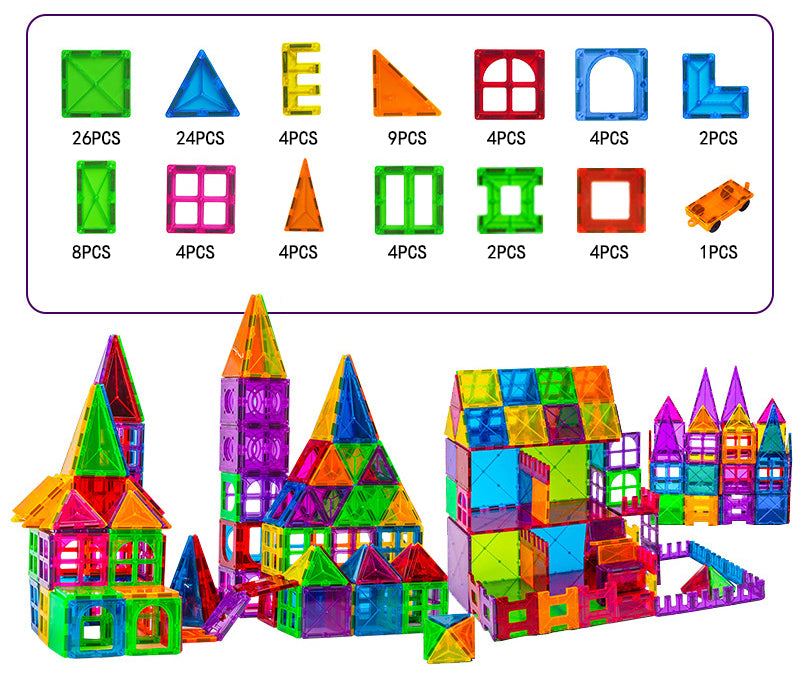Magnetische Bausteine Set – Kreatives Konstruktionsspielzeug für Kinder