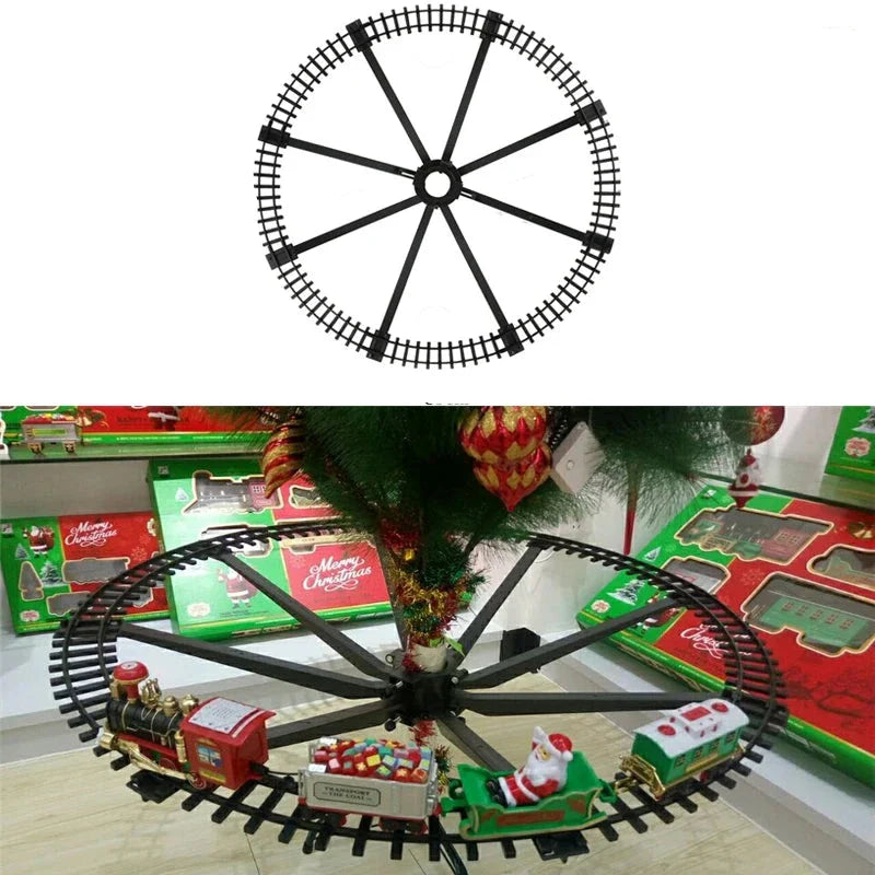 Jule togbane rundt om juletræet – kørende elektrisk togsæt