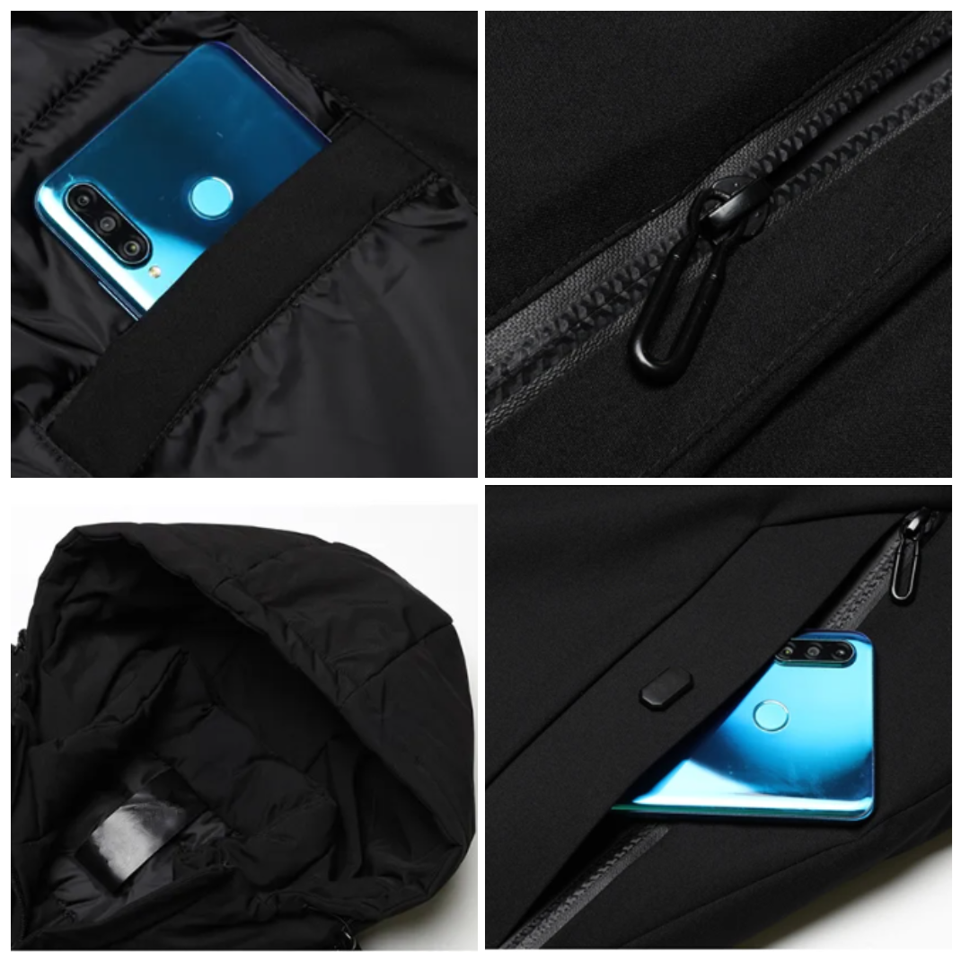 Herre vinterjakke med hætte – Stilfuld og funktionel lang jakke