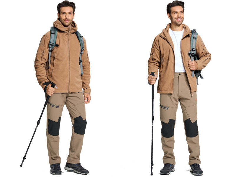 Taktisk Fleecejakke til Herrer – Varm, Funktionel & Outdoor-sikker
