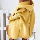 Krammende Oversized Cardigan med Hætte til Kolde Dage