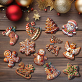 Lebkuchen Juleornamenter – Set Dekorationen für Baum & Interieur