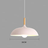 Moderne Skandinavisk Egetræ LED Loftlampe
