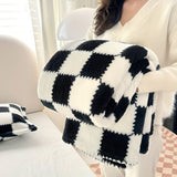 Blødt Ternet Tæppe – Varmt Komfortabelt Plaid til Sovesofa & Seng