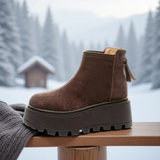 Winter platform ankle boots – warm and stylish women's boots