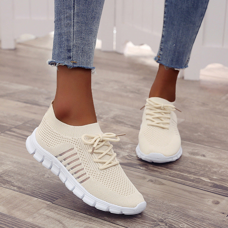 Trendy Dame Sneakers med Ergonomisk Fodseng og Moderne Design