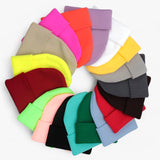 Basic Strikket Beanie – Unisex Vinterhue med Minimalistisk Design