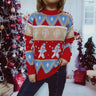 Damen Weihnachtspullover – Lustiger Winterpullover mit Lebkuchenmuster