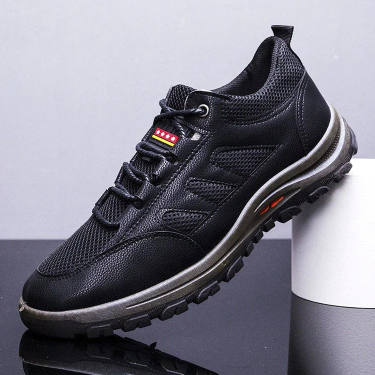 Herre Vandresko – Vandtæt Læder med Greb & Holdbar Komfort