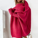 Krammende Oversized Cardigan med Hætte til Kolde Dage